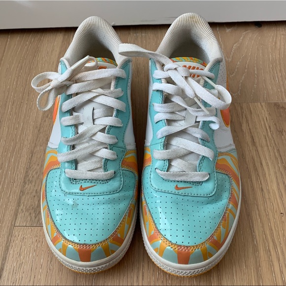 teal and orange nikes